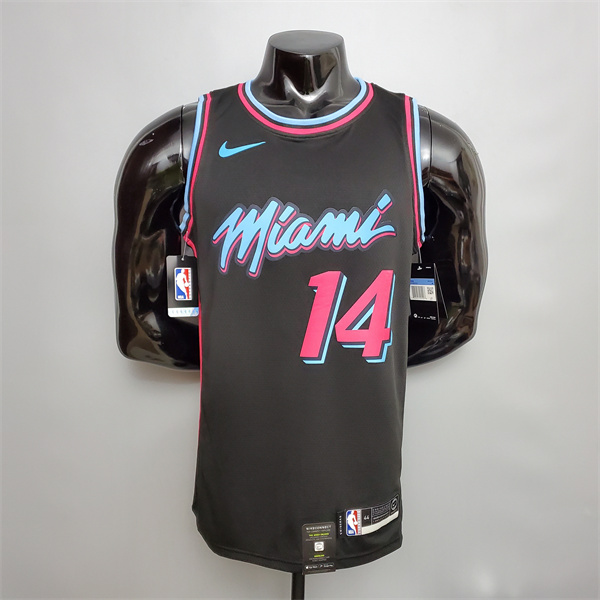 Camisetas Miami Heat (Herro #14) Negro Encolure Ronde