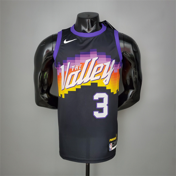 Nueva Camisetas Phoenix Suns (Paul #3) Negro City Edition