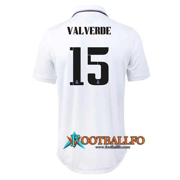 Camisetas De Futbol Real Madrid (VALVERDE #15) 2022/23 Primera