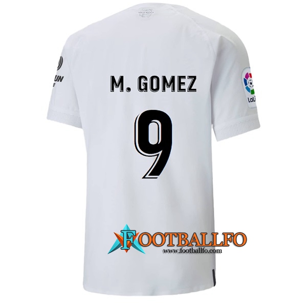 Camisetas De Futbol Valencia (M. GÓMEZ #9) 2022/23 Primera