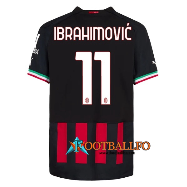 Camisetas De Futbol AC Milan (IBRAHIMOVIĆ #11) 2022/23 Primera