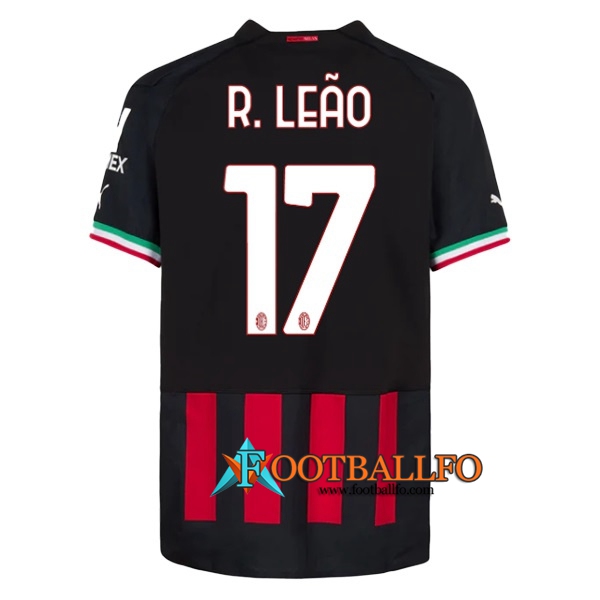 Camisetas De Futbol AC Milan (R. LEÃO #17) 2022/23 Primera