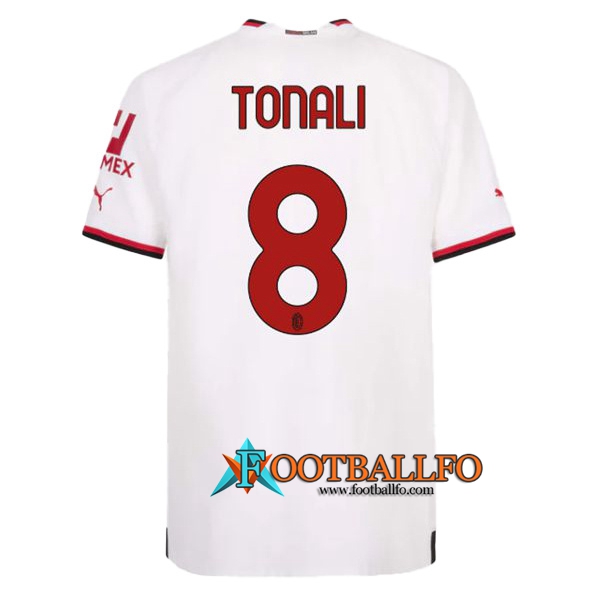 Camisetas De Futbol AC Milan (TONALI #8) 2022/23 Segunda