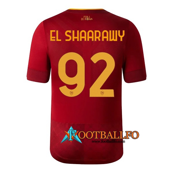 Camisetas De Futbol AS Roma (EL SHAARAWY #92) 2022/23 Primera