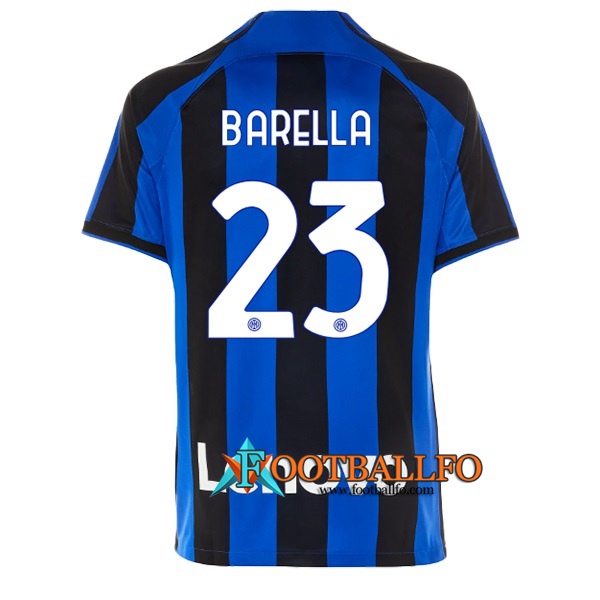 Camisetas De Futbol Inter Milan (BARELLA #23) 2022/23 Primera