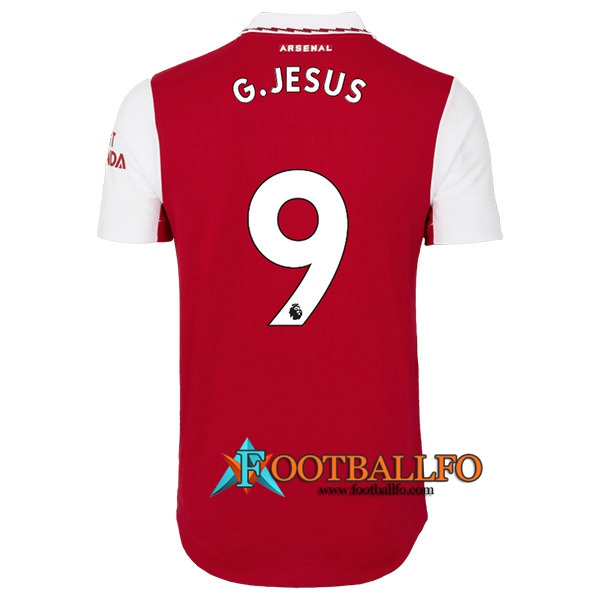 Camisetas De Futbol Arsenal (G.JESUS #9) 2022/23 Primera