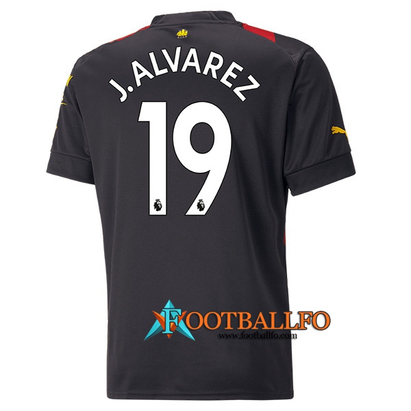 Camisetas De Futbol Manchester City (J.ALVAREZ #19) 2022/23 Segunda