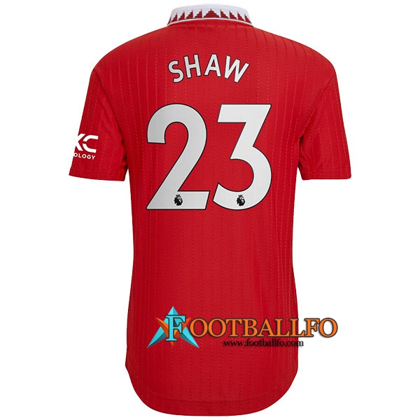 Camisetas De Futbol Manchester United (SHAW #23) 2022/23 Primera