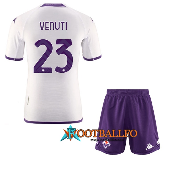 Camisetas De Futbol ACF Fiorentina (VENUTI #23) Ninos Segunda 2022/23