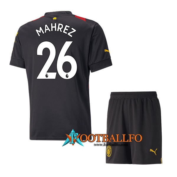 Camisetas De Futbol Manchester City (MAHREZ #26) Ninos Segunda 2022/23