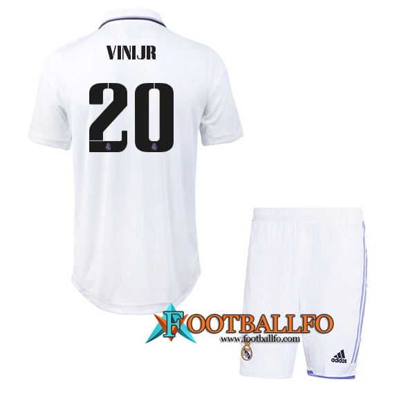 Camisetas De Futbol Real Madrid (VINIJR #20) Ninos Primera 2022/23