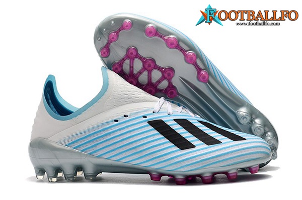Adidas Botas De Fútbol X 19.1 AG Azul Claro