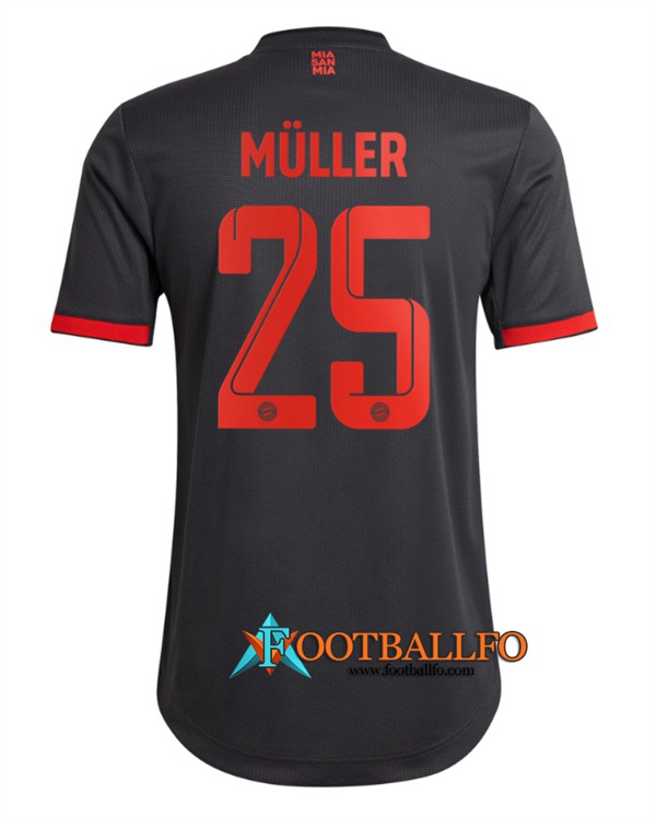 Camisetas De Futbol Bayern Munich (MÜLLER #25) 2022/2023 Tercera