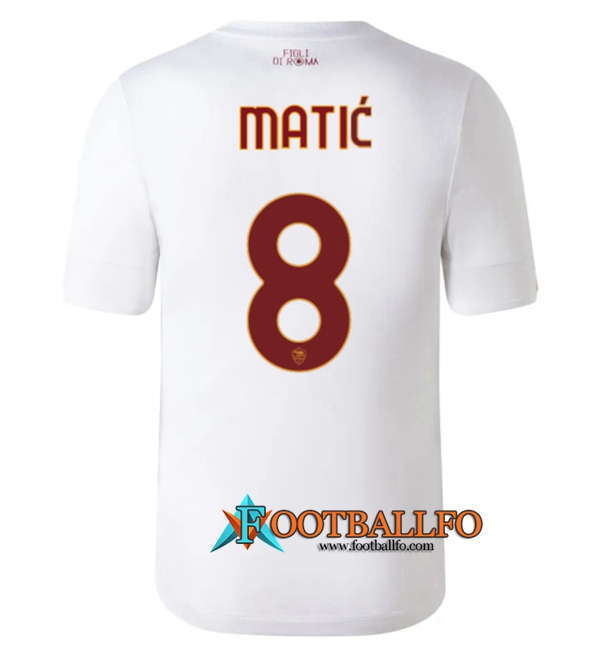 Camisetas De Futbol AS Roma (MATIĆ #8) 2022/2023 Segunda