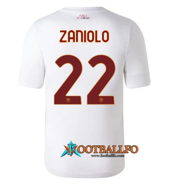 Camisetas De Futbol AS Roma (ZANIOLO #22) 2022/2023 Segunda