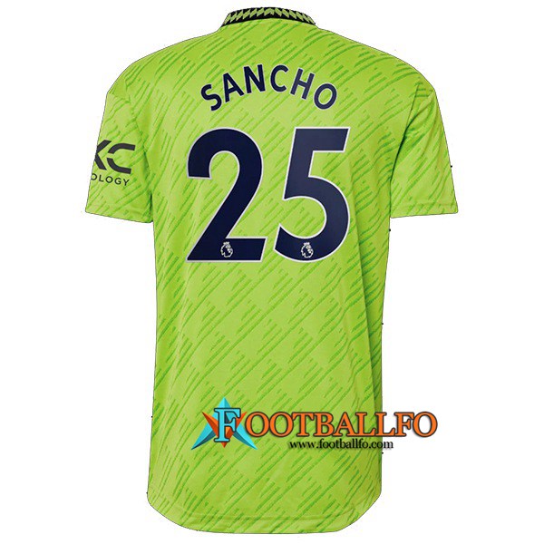 Camisetas De Futbol Manchester United (SANCHO #25) 2022/2023 Tercera
