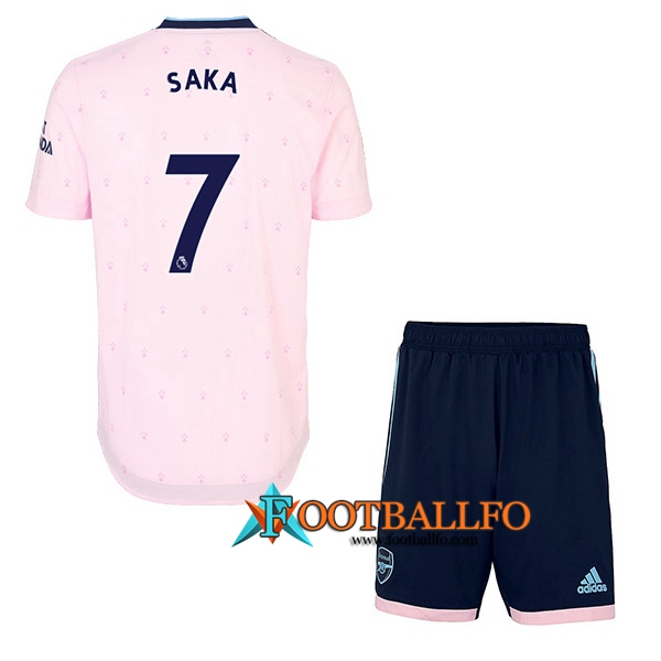 Camisetas De Futbol Arsenal (SAKA #7) Ninos Tercera 2022/2023
