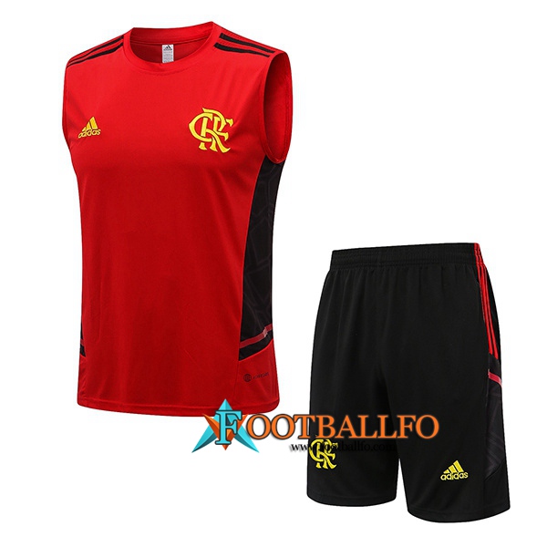 Camiseta Entrenamiento sin mangas + Cortos Flamenco Rojo 2022/2023