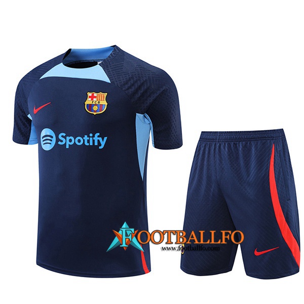 Camiseta Entrenamiento+ Cortos FC Barcelona Azul marino 2022/2023
