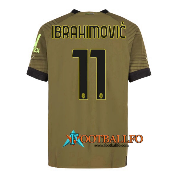 Camisetas De Futbol AC Milan (IBRAHIMOVIĆ #11) 2022/2023 Tercera