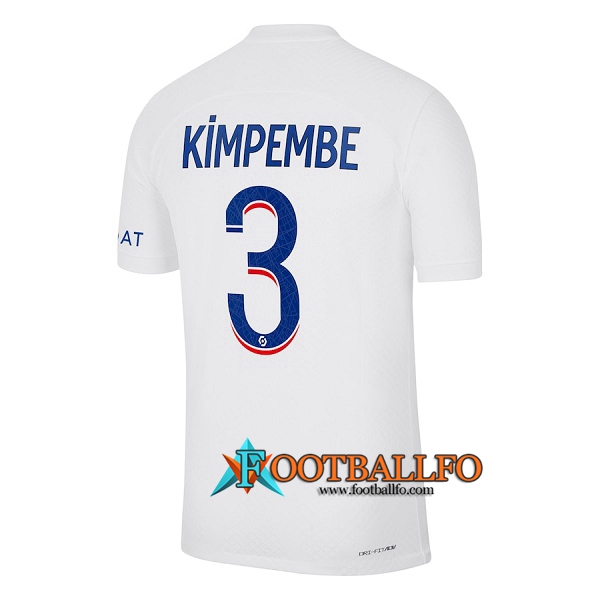 Camisetas De Futbol PSG (KIMPEMBE #3) 2022/2023 Tercera