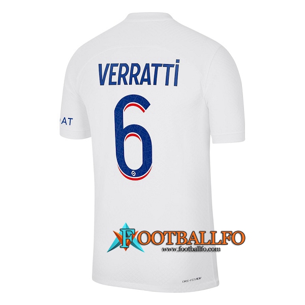 Camisetas De Futbol PSG (VERRATTI #6) 2022/2023 Tercera