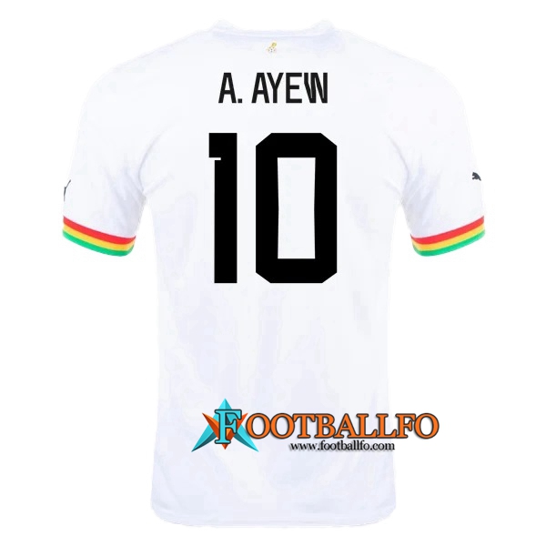 Camiseta Equipo Nacional Ghana (A.AYEW #10) 2022/2023 Primera