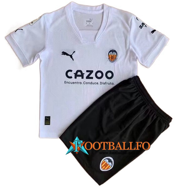 Nueva Camisetas De Futbol Valencia CF Ninos Primera 2022/2023