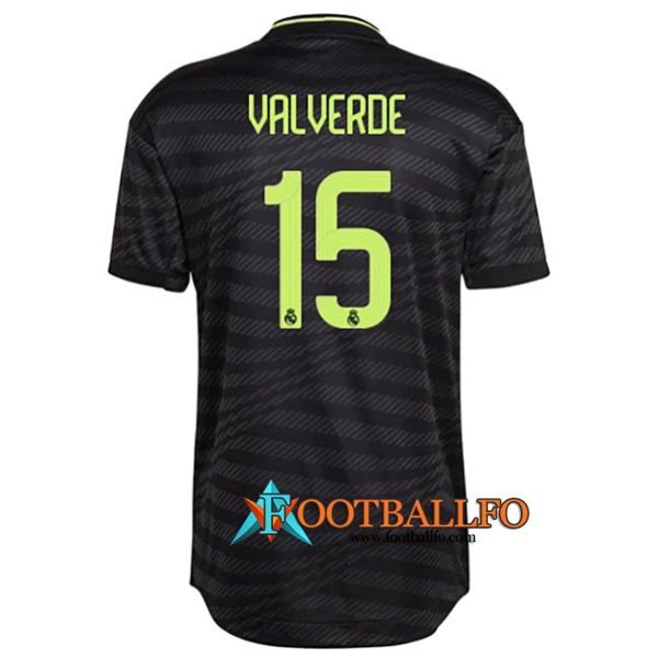 Camisetas De Futbol Real Madrid (VALVERDE #15) 2022/2023 Tercera