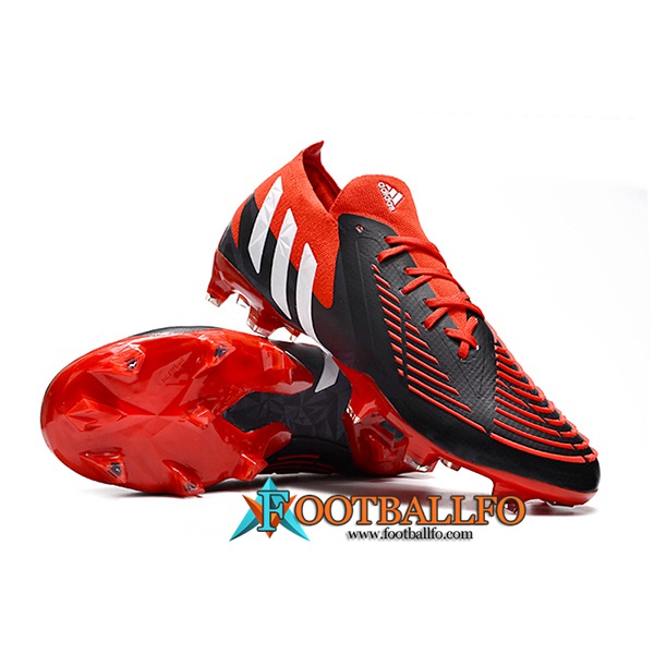 Adidas Botas De Fútbol Predator Edge Geometric.1 FG Rojo/Negro