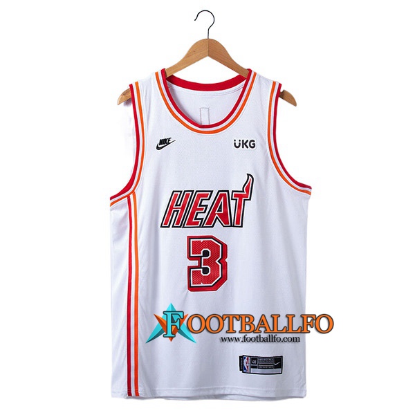 Camisetas Miami Heat (WADE #3) 2022/23 Blanco