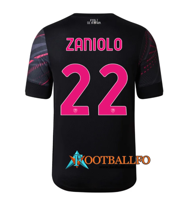Camisetas De Futbol AS Roma (ZANIOLO #22) 2022/2023 Tercera