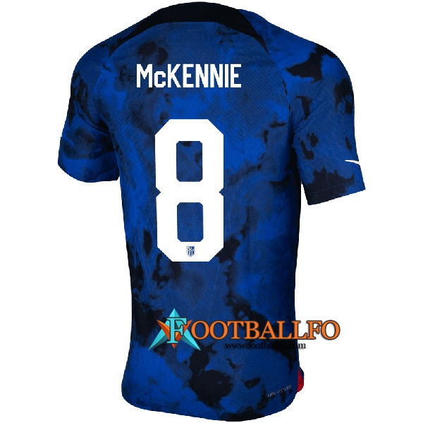 Camiseta Equipo Nacional Estados Unidos (McKENNIE #8) 2022/2023 Segunda