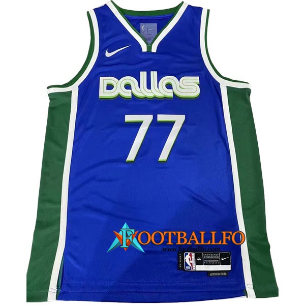 Camisetas Dallas Mavericks (DONCIC #77) 2022/23 Azul