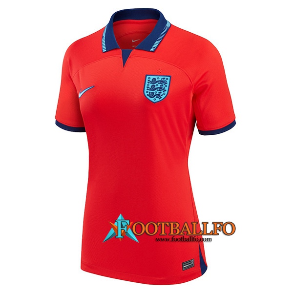 Camisetas De Futbol Inglaterra Mujer Segunda Copa Del Mundo 2022