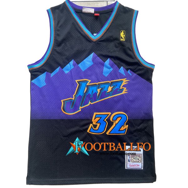 Camisetas Utah Jazz (MALONE #32) 2022/23 Negro/Violeta