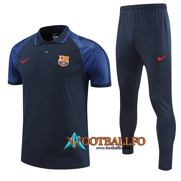 Camiseta Polo FC Barcelona Azul marino 2022/2023