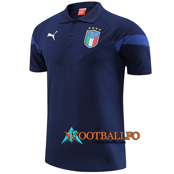 Camiseta Polo Italia Azul marino 2022/2023