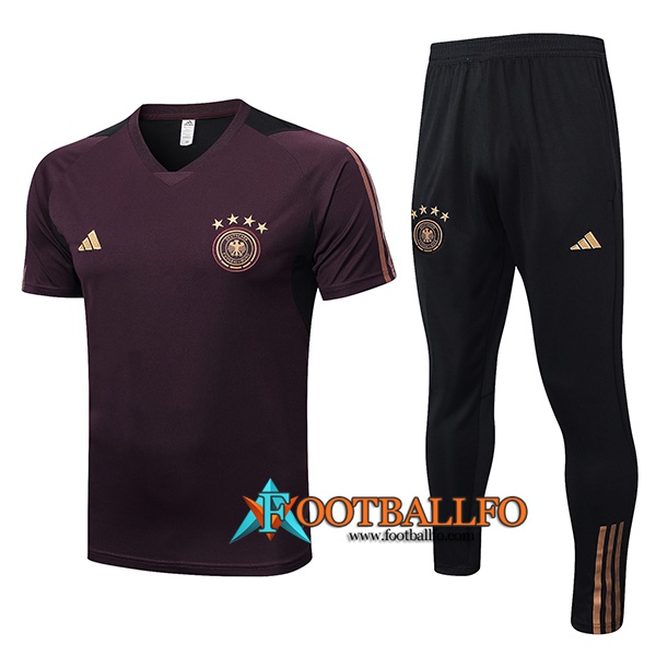 Camiseta Entrenamiento + Cortos Alemania Marrón 2023/2023