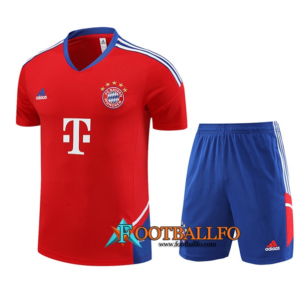 Camiseta Entrenamiento + Cortos Bayern Munich Rojo 2023/2023