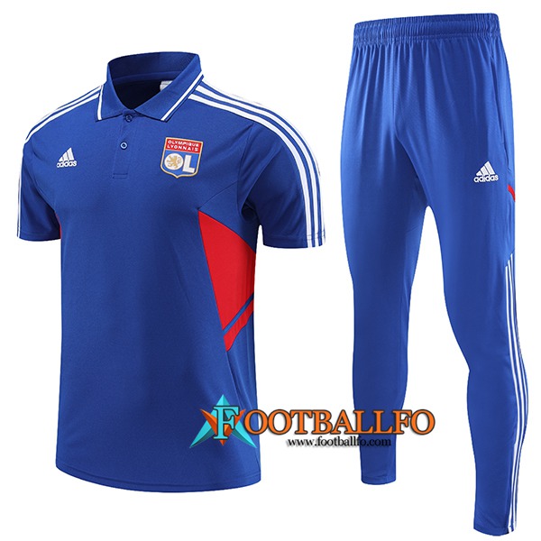 Camiseta Polo lyon Azul 2023/2023