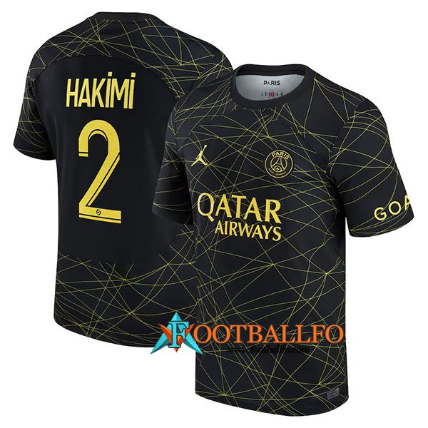 Camisetas De Futbol PSG (HAKIMI #2) 2023/2023 Fourth