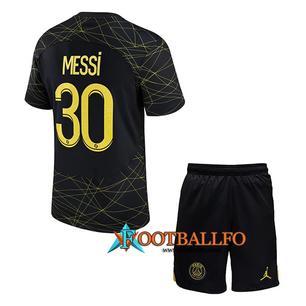 Camisetas De Futbol PSG (MESSI #30) Ninos Fourth 2023/2023