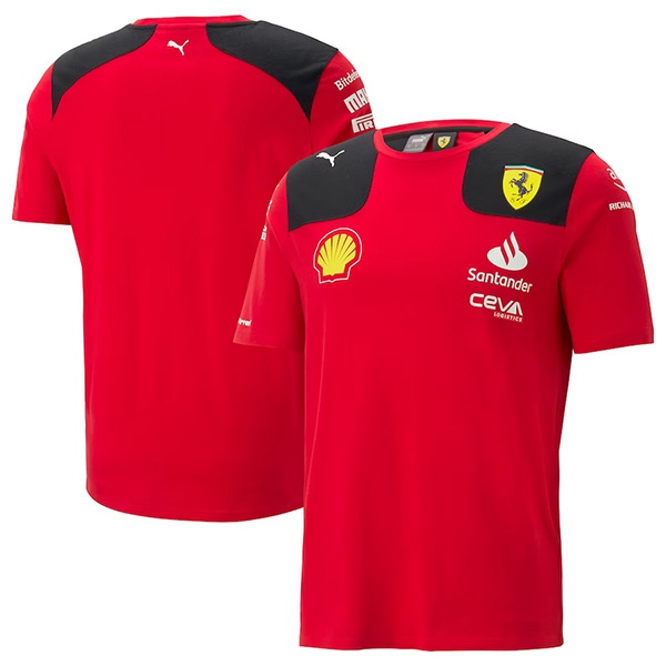 Camiseta de manga corta F1 Scuderia Ferrari Team Rojo 2023