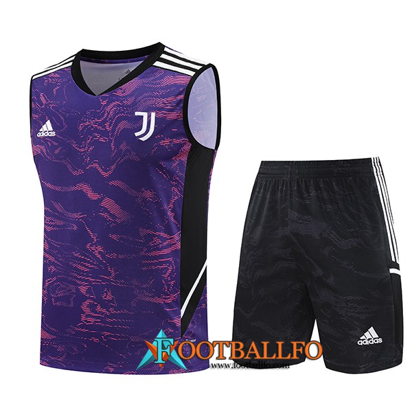 Camiseta Entrenamiento sin mangas + Cortos Juventus Violeta 2023/2024