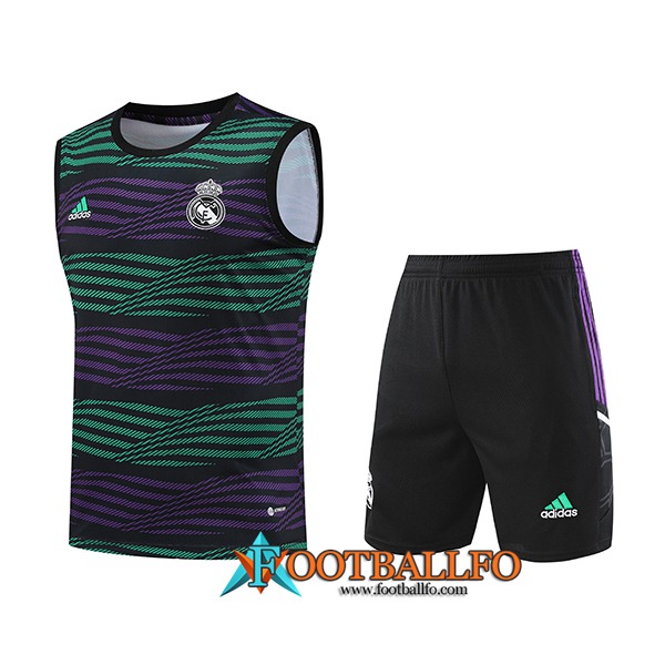 Camiseta Entrenamiento sin mangas + Cortos Real Madrid Violeta 2023/2024
