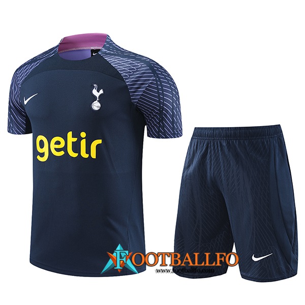 Camiseta Entrenamiento + Cortos Tottenham Hotspur Azul marino 2023/2024