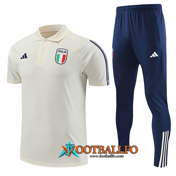 Camiseta Polo Italia Blanco 2023/2024