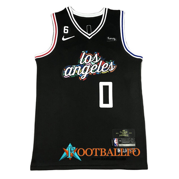 Camisetas Los Angeles Clippers (WESTBROOK #0) 2022/23 Negro