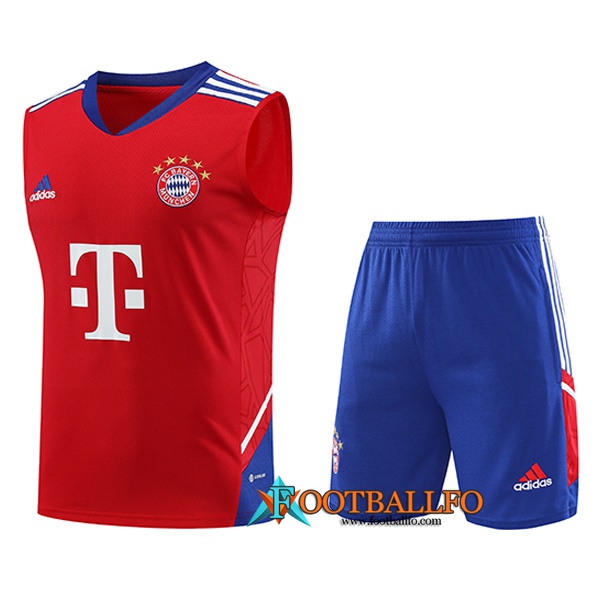 Camiseta Entrenamiento sin mangas + Cortos Bayern Munich Rojo 2023/2024